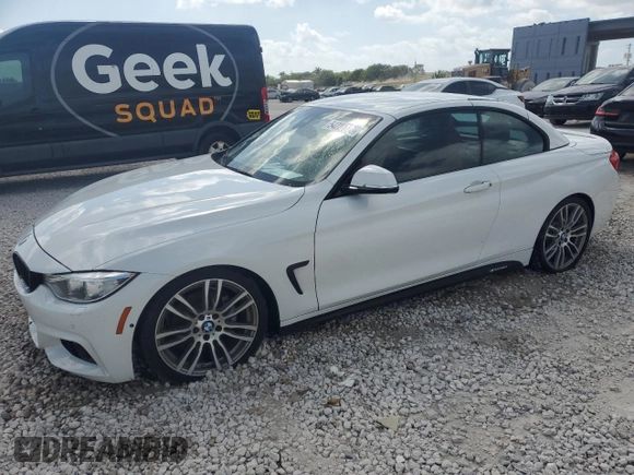 2017 BMW 4 Series 430i z VIN WBA4U7C55H5D43181, wystawiony jako Copart lot #54221125 z przebiegiem 43 048 mil mil oraz Szkoda całkowita • Salvage title. Historia ofert i sprzedaży dostępna na DreamBid. Obrazek 1.
