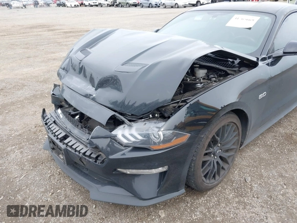 2019 Ford Mustang GT with VIN 1FA6P8CF7K5119339, listed as a IAAI auction lot 41765669 with 27,936 mi miles and . Bid and sale history available at carsss.com. Image 6.