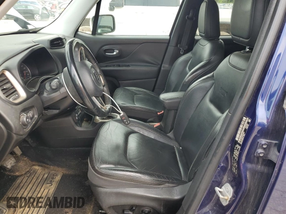 2016 Jeep Renegade Limited with VIN ZACCJBDT6GPD35696, listed as a Copart auction lot 59821795 with 153,831 mi miles and Salvage title. Bid and sale history available at DreamBid. Image 7.