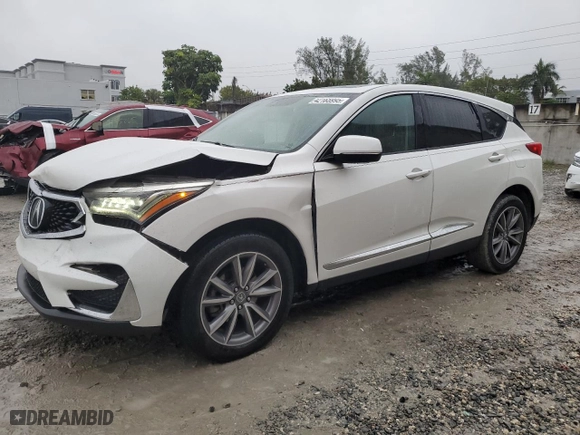 2021 Acura RDX w/Technology Package with VIN 5J8TC1H56ML008166, listed as a Copart auction lot 42165995 with 41,268 mi miles and Salvage Title. Bid and sale history available at carsss.com. Image 1.