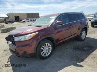 2014 Toyota Highlander LE z VIN 5TDBKRFH7ES036390, wystawiony jako Copart lot #50049755 z przebiegiem 151 841 mil mil oraz Szkoda całkowita • Salvage title. Historia ofert i sprzedaży dostępna na DreamBid. Obrazek 1.