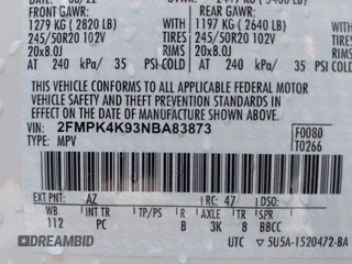 2022 Ford Edge Titanium with VIN 2FMPK4K93NBA83873, listed as a IAAI auction lot 42161317 with 15,780 mi miles. Bid and sale history available at carsss.com. Image 9.