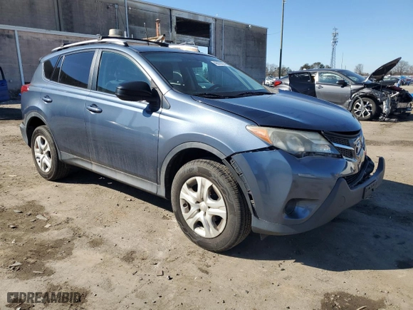 2013 Toyota RAV4 LE with VIN 2T3BFREV4DW080324, listed as a Copart auction lot 46670025 with 160,770 mi miles and Salvage Title. Bid and sale history available at carsss.com. Image 4.