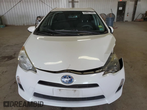 2012 Toyota Prius One with VIN JTDKDTB36C1523964, listed as a Copart auction lot 53661765 with 167,437 mi miles and Clean Title. Bid and sale history available at carsss.com. Image 5.