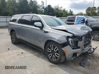 2023 GMC Yukon XL AT4 with VIN 1GKS2HKL8PR442320, listed as a Copart auction lot 73411524 with 20,984 mi miles and Salvage Title. Bid and sale history available at carsss.com. Image 4.