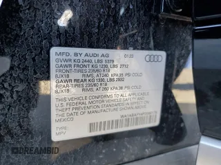 2023 Audi Q5 Premium with VIN WA1ABAFY4P2086178, listed as a Copart auction lot 43965375 with 21,883 mi miles and Salvage title. Bid and sale history available at DreamBid. Image 15.