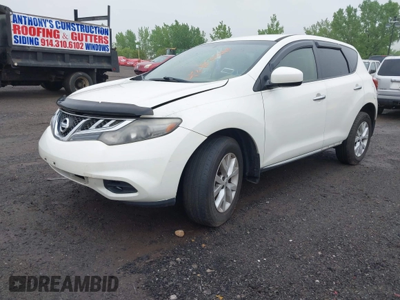 2012 Nissan Murano SV with VIN JN8AZ1MW8CW231314, listed as a IAAI auction lot 42183848 with 149,923 mi miles and . Bid and sale history available at carsss.com. Image 2.