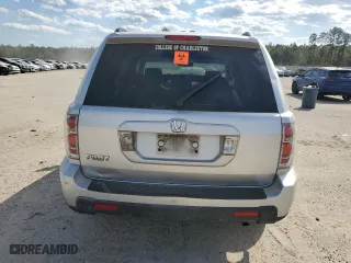 2006 Honda Pilot EX-L with RES with VIN 5FNYF28696B024099, listed as a Copart auction lot 50570925 with 0 mi miles and Salvage Title. Bid and sale history available at carsss.com. Image 6.