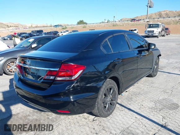 2014 Honda Civic Sedan LX with VIN 19XFB2F55EE251808, listed as a IAAI auction lot 41636636 with 134,544 mi miles. Bid and sale history available at carsss.com. Image 4.