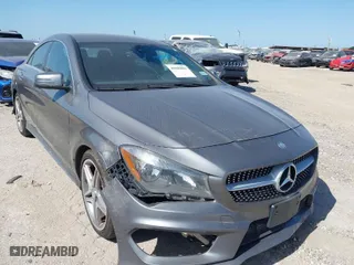 2015 Mercedes-Benz CLA-Class CLA 250 with VIN WDDSJ4EB0FN201454, listed as a IAAI auction lot 41983882 with 180,368 mi miles. Bid and sale history available at carsss.com. Image 1.