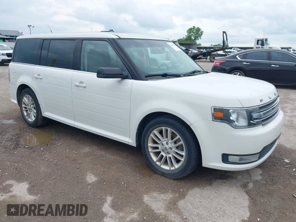2013 Ford Flex SEL z VIN 2FMGK5C89DBD26547, wystawiony jako IAAI lot #42368585 z przebiegiem 188 178 mil mil oraz . Historia ofert i sprzedaży dostępna na DreamBid. Obrazek 1.