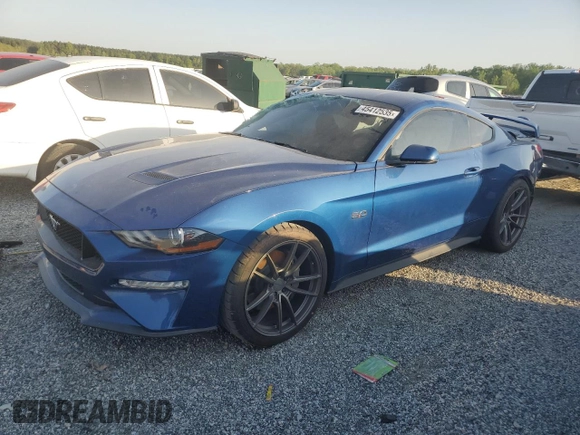 2023 Ford Mustang GT with VIN 1FA6P8CF3P5301871, listed as a Copart auction lot 45412535 with 6,163 mi miles and Salvage Title. Bid and sale history available at DreamBid. Image 1.