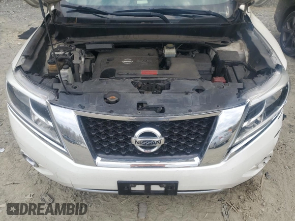 2016 Nissan Pathfinder Platinum with VIN 5N1AR2MM8GC623289, listed as a Copart auction lot 52255355 with 98,997 mi miles and Salvage title. Bid and sale history available at DreamBid. Image 14.