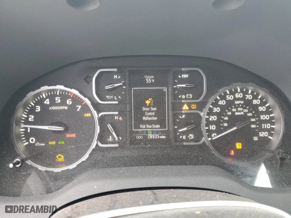 2019 Toyota Tundra 4WD SR5 with VIN 5TFHY5F12KX791697, listed as a Copart auction lot 44235845 with 78,935 mi miles and Salvage Title. Bid and sale history available at carsss.com. Image 9.