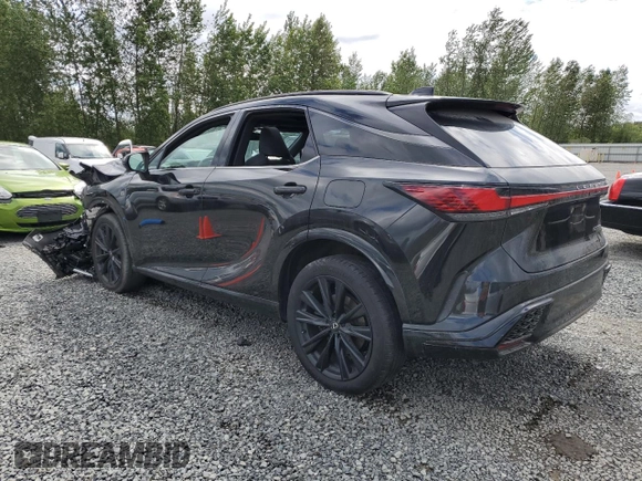 2023 Lexus RX 500h F Sport Performance with VIN 2T2BCMEA4PC005237, listed as a Copart auction lot 57678455 with Not provided miles and Salvage title. Bid and sale history available at DreamBid. Image 2.