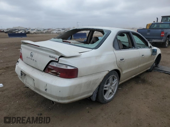 2003 Acura TL Type S with VIN 19UUA56893A061016, listed as a Copart auction lot 44974765 with 0 mi miles and Salvage Title. Bid and sale history available at carsss.com. Image 3.