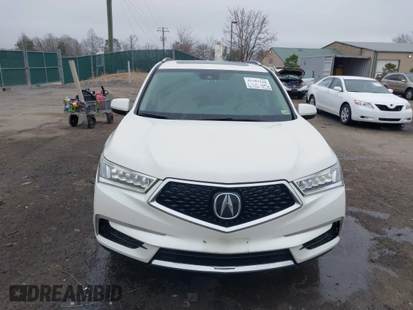 2017 Acura MDX with VIN 5FRYD4H39HB024919, listed as a IAAI auction lot 41785118 with 90,573 mi miles. Bid and sale history available at carsss.com. Image 12.
