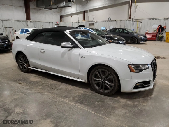 2013 Audi S5 Premium Plus with VIN WAUCGAFH2DN007274, listed as a Copart auction lot 82046544 with 131,314 mi miles and Clean Title. Bid and sale history available at carsss.com. Image 4.