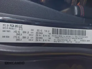 2015 Dodge Durango R/T with VIN 1C4SDJCT2FC917649, listed as a IAAI auction lot 41544709 with 118,858 mi miles and . Bid and sale history available at carsss.com. Image 9.