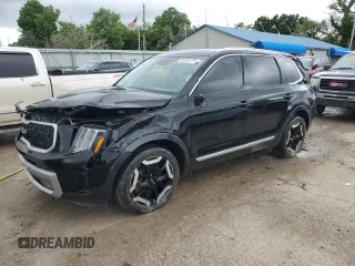 2023 Kia Telluride EX z VIN 5XYP34GC0PG347913, wystawiony jako Copart lot #50332275 z przebiegiem Nie podano mil oraz Szkoda całkowita • Salvage title. Historia ofert i sprzedaży dostępna na DreamBid. Obrazek 1.