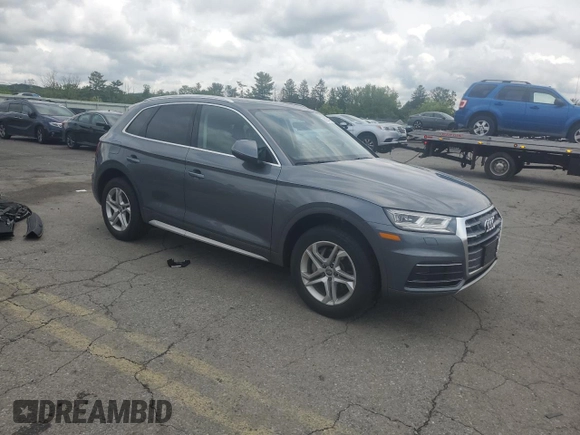 2018 Audi Q5 Premium Plus with VIN WA1BNAFYXJ2215267, listed as a Copart auction lot 60254005 with Not provided miles and Salvage title. Bid and sale history available at DreamBid. Image 4.