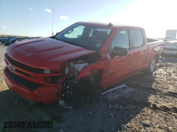2020 Chevrolet Silverado 1500 RST with VIN 3GCPWDED9LG403085, listed as a Copart auction lot 86170624 with 40,543 mi miles and Salvage Title. Bid and sale history available at DreamBid. Image 1.