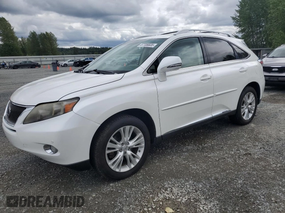 2011 Lexus RX 450h with VIN JTJBC1BA3B2033994, listed as a Copart auction lot 57708835 with 161,022 mi miles and Clean title. Bid and sale history available at DreamBid. Image 1.