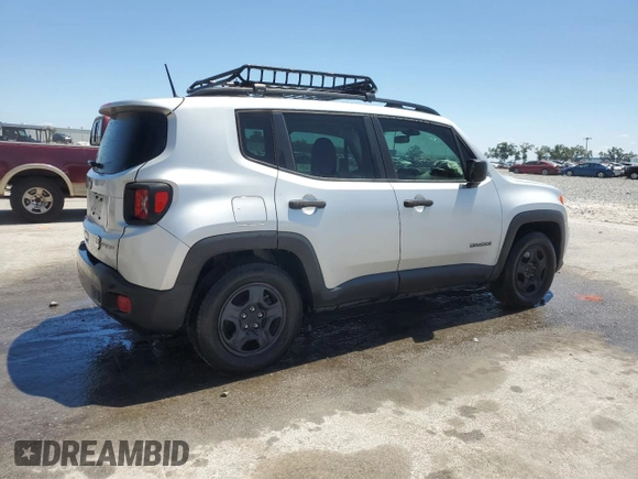 2020 Jeep Renegade Sport with VIN ZACNJAAB6LPL16619, listed as a Copart auction lot 53066195 with 54,226 mi miles and Salvage title. Bid and sale history available at DreamBid. Image 3.