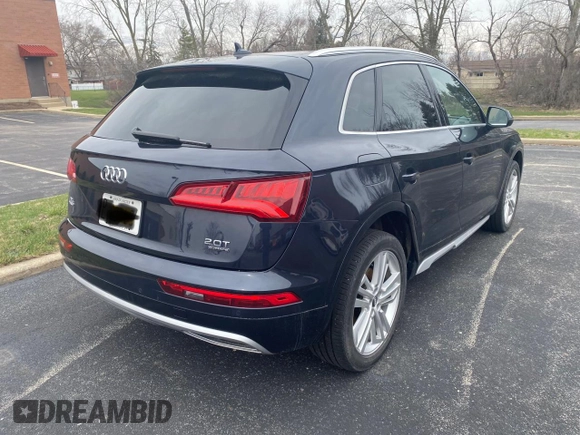 2018 Audi Q5 Premium Plus with VIN WA1BNAFY8J2224078, listed as a Copart auction lot 53841865 with 39,425 mi miles and Salvage Title. Bid and sale history available at carsss.com. Image 4.