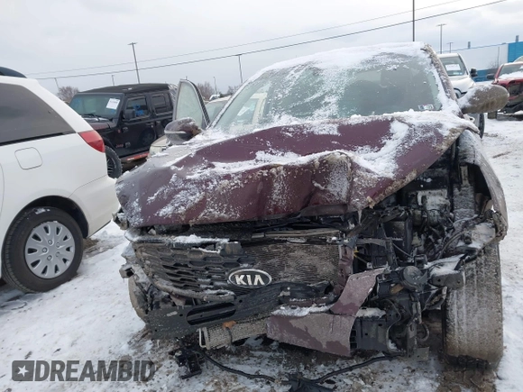 2019 Kia Sorento LX V6 with VIN 5XYPGDA5XKG569320, listed as a IAAI auction lot 41299982 with 115,407 mi miles. Bid and sale history available at carsss.com. Image 12.