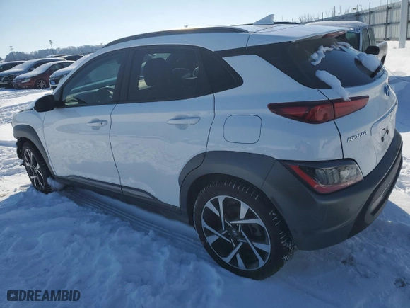 2022 Hyundai Kona Limited with VIN KM8K5CA3XNU811031, listed as a Copart auction lot 41421935 with 0 mi miles and Salvage Title. Bid and sale history available at carsss.com. Image 2.