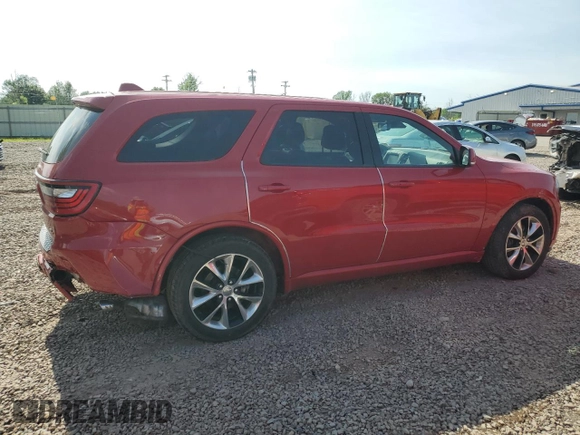 2014 Dodge Durango R/T with VIN 1C4SDJCT7EC378167, listed as a Copart auction lot 62025655 with 90,848 mi miles and Salvage title. Bid and sale history available at DreamBid. Image 3.