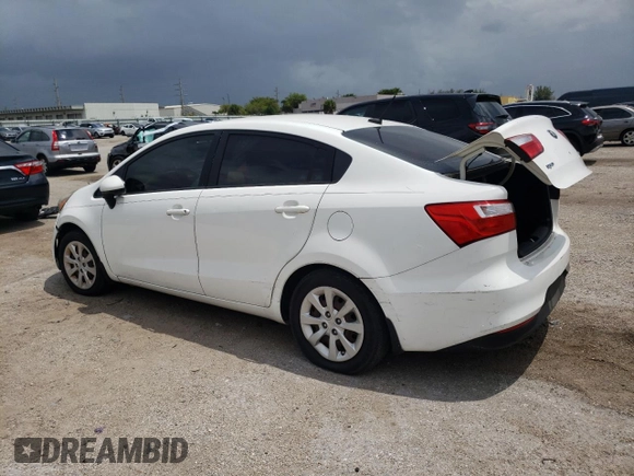 2016 Kia Rio LX with VIN KNADM4A39G6634417, listed as a Copart auction lot 67458554 with 73,087 mi miles and Salvage Title. Bid and sale history available at DreamBid. Image 2.
