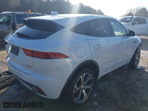 2019 Jaguar E-Pace R-Dynamic S with VIN SADFT2GX4K1Z37581, listed as a IAAI auction lot 41479744 with 93,878 mi miles and . Bid and sale history available at DreamBid. Image 4.