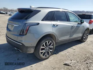 2023 Cadillac XT5 AWD Sport with VIN 1GYKNGRS7PZ133622, listed as a Copart auction lot 48342095 with 63,008 mi miles and Salvage title. Bid and sale history available at DreamBid. Image 3.