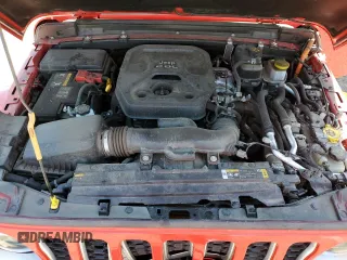 2021 Jeep Wrangler Unlimited Sahara with VIN 1C4JJXP64MW766076, listed as a Copart auction lot 54457195 with 92,421 mi miles and Salvage title. Bid and sale history available at DreamBid. Image 12.