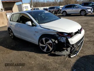 2019 Volkswagen Golf GTI S with VIN 3VW6T7AU6KM015496, listed as a Copart auction lot 46040564 with 49,972 mi miles and Salvage Title. Bid and sale history available at carsss.com. Image 4.