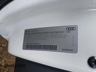 2021 Audi A5 S line Premium Plus z VIN WAUTAAF56MA029485, wystawiony jako IAAI lot #42064786 z przebiegiem 53 808 mil mil oraz . Historia ofert i sprzedaży dostępna na DreamBid. Obrazek 9.
