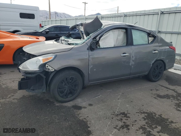 2017 Nissan Versa Sedan SV with VIN 3N1CN7AP5HK452441, listed as a Copart auction lot 44634015 with 0 mi miles and Salvage Title. Bid and sale history available at carsss.com. Image 1.
