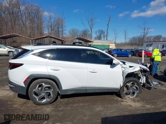 2022 Hyundai Tucson Limited with VIN 5NMJE3AE7NH075304, listed as a IAAI auction lot 41596387 with 43,371 mi miles. Bid and sale history available at carsss.com. Image 14.