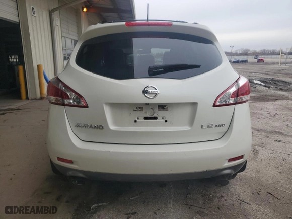 2011 Nissan Murano SV with VIN JN8AZ1MW0BW156770, listed as a Copart auction lot 51935615 with 185,540 mi miles and Clean Title. Bid and sale history available at carsss.com. Image 6.