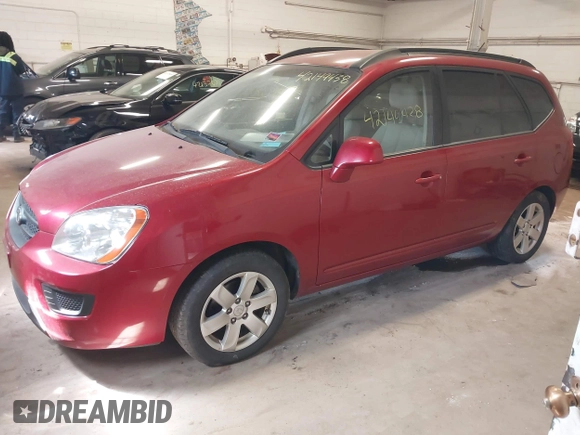 2008 Kia Rondo LX with VIN KNAFG526X87136219, listed as a IAAI auction lot 42149438 with 74,472 mi miles. Bid and sale history available at carsss.com. Image 2.