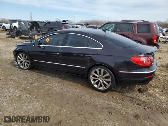 2011 Volkswagen CC Sport with VIN WVWMN7AN4BE712605, listed as a Copart auction lot 50094695 with 0 mi miles and Salvage Title. Bid and sale history available at carsss.com. Image 2.