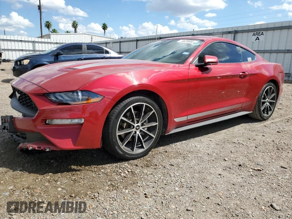 2021 Ford Mustang EcoBoost with VIN 1FA6P8TH6M5146603, listed as a Copart auction lot 74628684 with 77,153 mi miles and Clean Title. Bid and sale history available at carsss.com. Image 1.