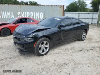 2016 Dodge Charger SXT with VIN 2C3CDXHG6GH346365, listed as a Copart auction lot 70064174 with 157,496 mi miles and Salvage Title. Bid and sale history available at carsss.com. Image 1.