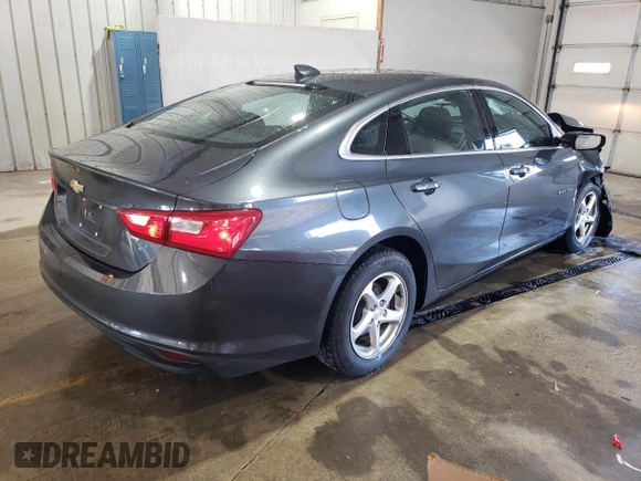 2017 Chevrolet Malibu LS with VIN 1G1ZB5STXHF164279, listed as a Copart auction lot 54515415 with 45,858 mi miles and Salvage Title. Bid and sale history available at DreamBid. Image 3.