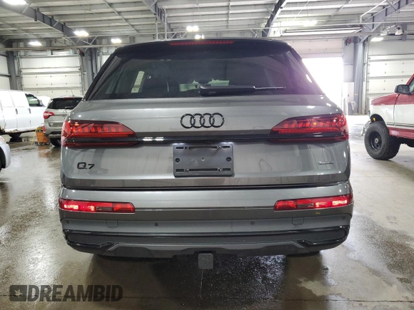 2023 Audi Q7 Premium Plus with VIN WA1LXBF70PD002417, listed as a Copart auction lot 50189695 with 29,754 mi miles and Salvage title. Bid and sale history available at DreamBid. Image 6.
