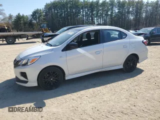 2024 Mitsubishi Mirage ES z VIN ML32FUFJ4RHF04408, wystawiony jako Copart lot #53889415 z przebiegiem 23 398 mil mil oraz Szkoda całkowita • Salvage title. Historia ofert i sprzedaży dostępna na DreamBid. Obrazek 1.