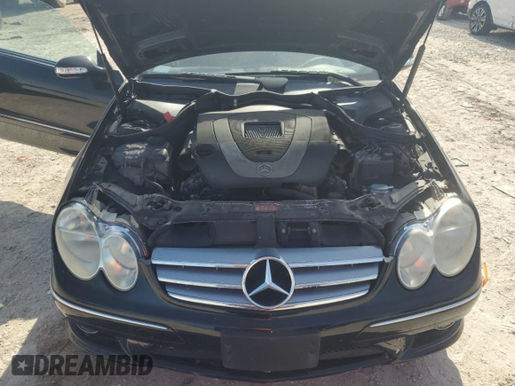 2009 Mercedes-Benz CLK-Class 3.5L with VIN WDBTK56F19F263557, listed as a Copart auction lot 86165554 with 0 mi miles and Clean Title. Bid and sale history available at carsss.com. Image 11.