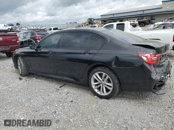 2016 BMW 7 Series 750i with VIN WBA7F0C53GGM20760, listed as a Copart auction lot 57230334 with 77,588 mi miles and Salvage Title. Bid and sale history available at carsss.com. Image 2.